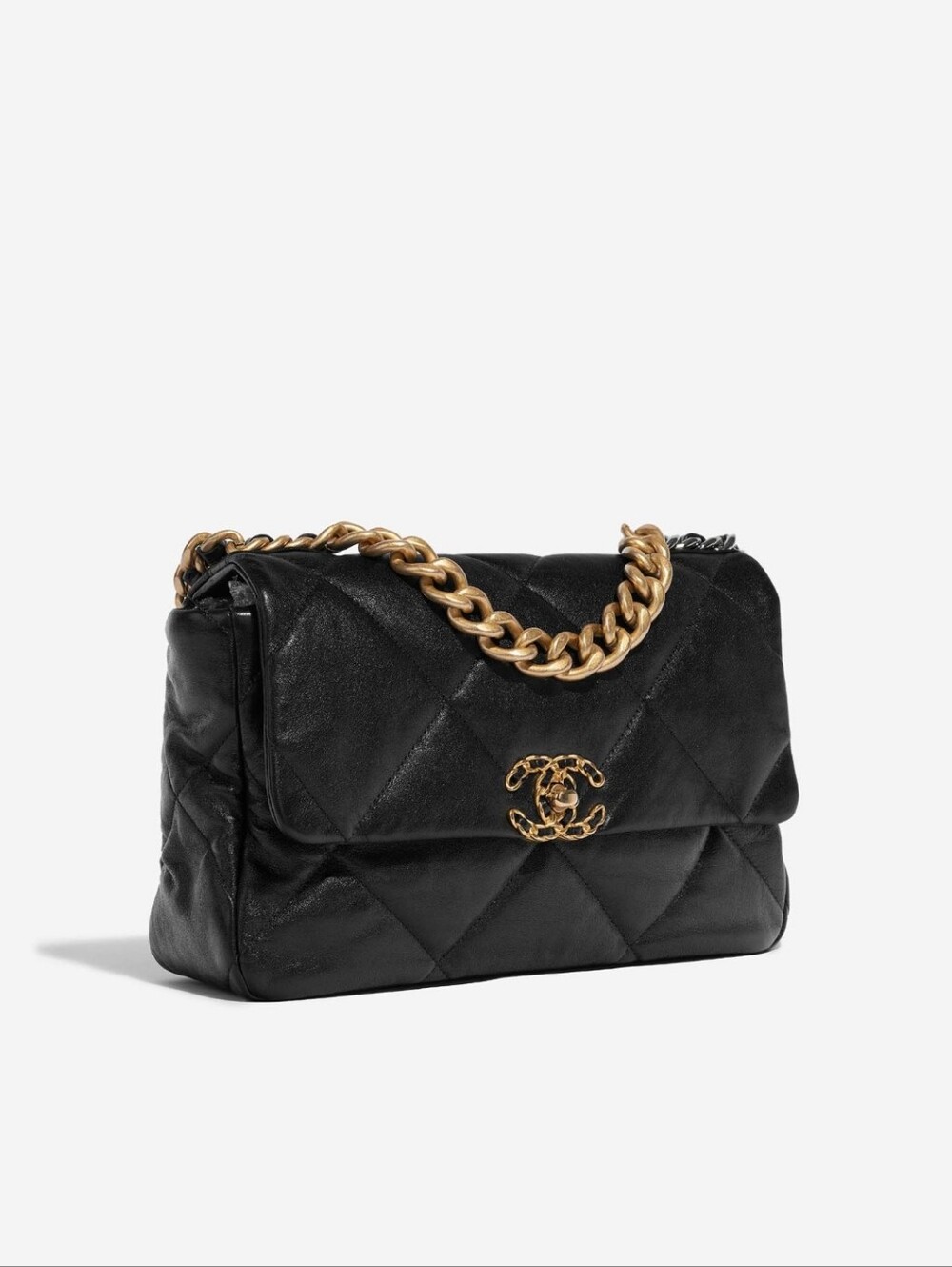 MSRP$8,500 LIKE NEW Chanel Black Quilted Lambskin Leather 19 Large Maxi Flap Bag - Picture 4 of 16